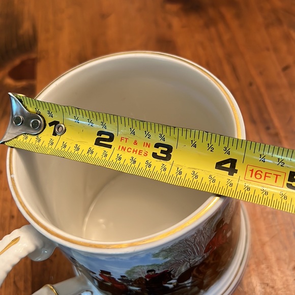 Crown Dorset Fox Hunt Large Beer Stein Mug Staffordshire England Fine Ceramics - Picture 13 of 14